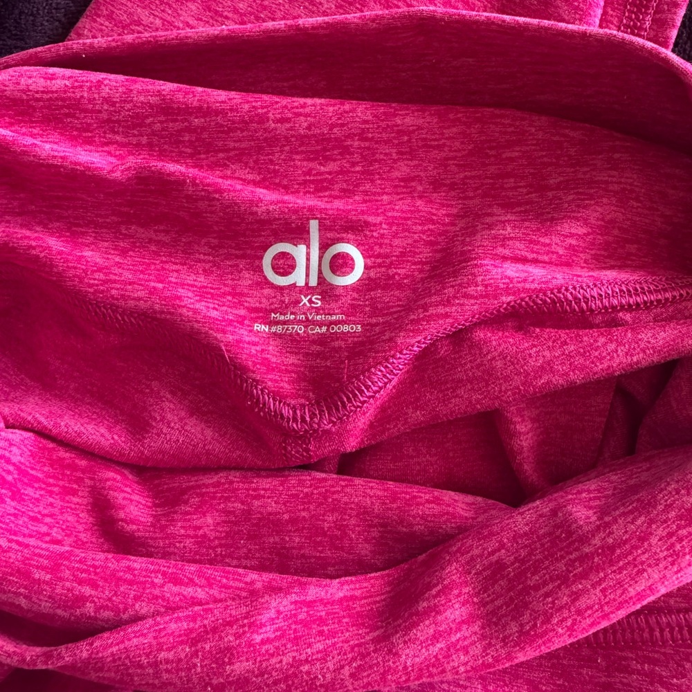 ALO PINK SPACE DYE HIGH WAISTED LEGGINGS - Picture 4 of 4